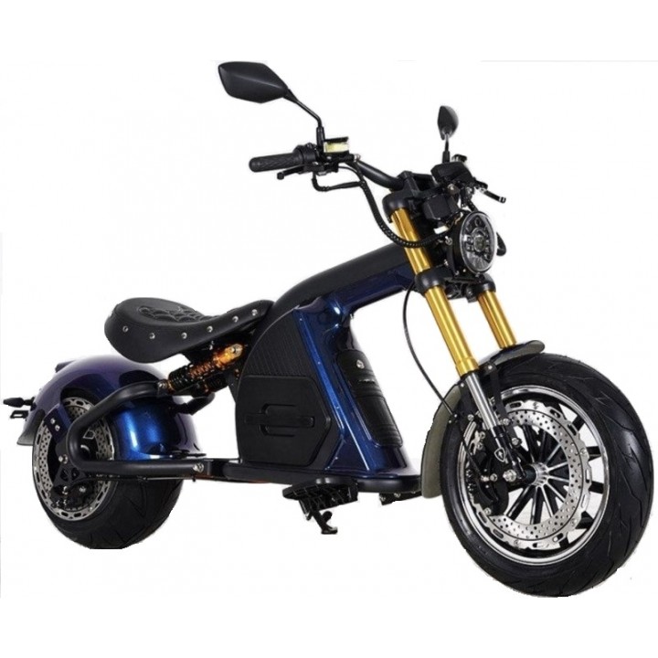 Elektrinis motoroleris M8S, 4000W, Li-ion, EEC mėlynas Elektrinis motoroleris M8S, 4000W, Li-ion, EEC mėlynas